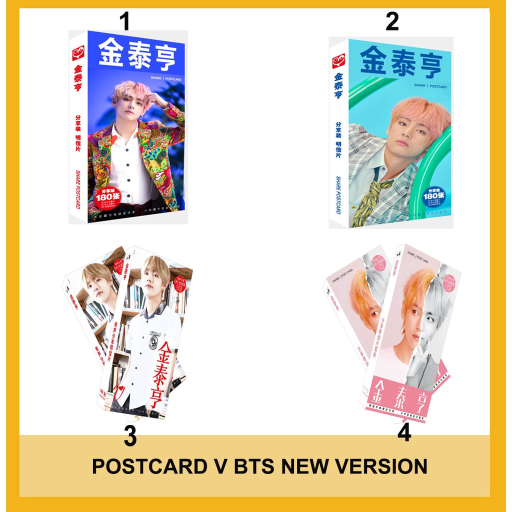 cuốn postcard ảnh v idol bts ( 180