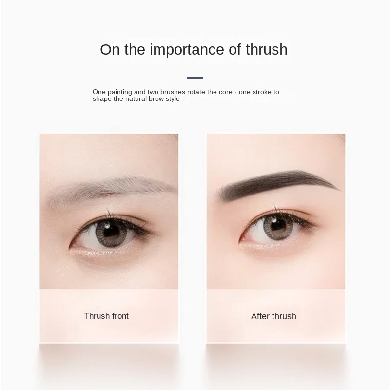 Bút Chì Kẻ Lông Mày Đầu Tam Giác Nhỏ Kháng Nước Chống Mồ Hôi Lâu Trôi Không Dễ Phai Màu