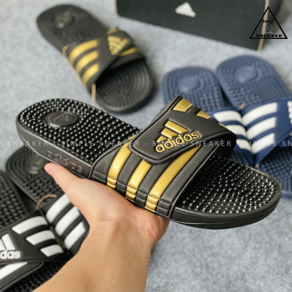 Dép Adidas Massage Chống Nước Chính Hãng 💙SIMPLE SNEAKER💙 Adidas Adissage Slides Dép Quai Ngang Massage Chân Thư Giãn