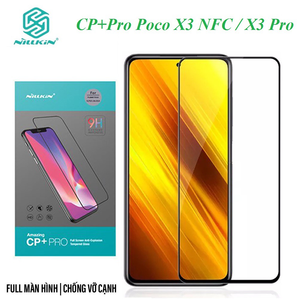 Kính Cường lực Poco X3 NFC, Poco X3 Pro, Redmi Note 10 Pro, Note 10 Pro Max - Kính cường lực Nillkin