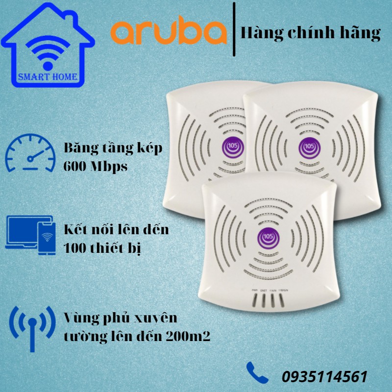 Bộ phát wifi Mesh Roaming Aruba IAP 105 hàng chính hãng