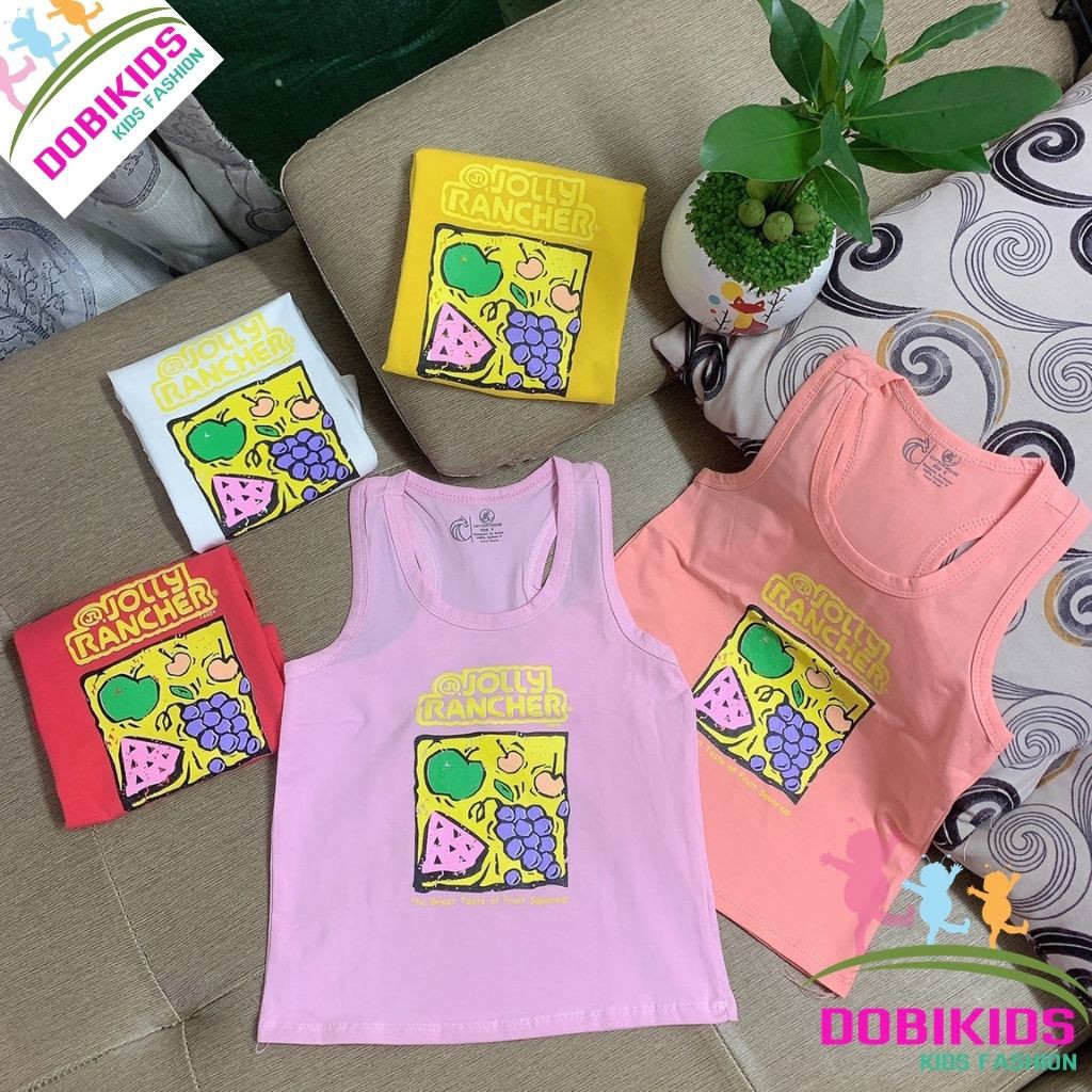 Áo ba lỗ cho bé gái cotton xuất mềm mịn cho bé 9-25kg