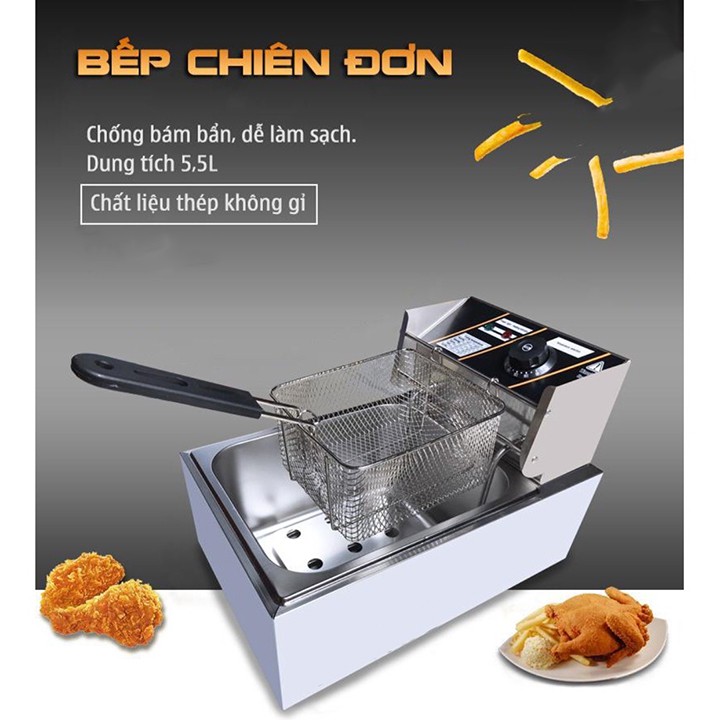 Bếp chiên nhúng điện chính hãng Sunny siêu bền bảo hành 12 Tháng