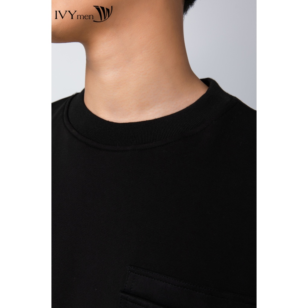 Áo thun nỉ nam tay dài IVY moda MS 58E3054