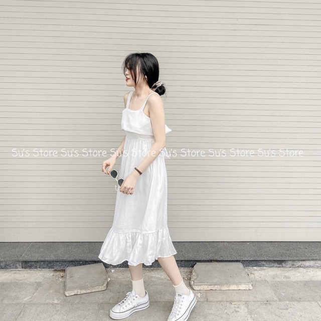 [Mã FATHANG5 giảm 10K đơn 50K] Váy hai dây đuôi cá nơ lưng V425 SUSTORE | BigBuy360 - bigbuy360.vn