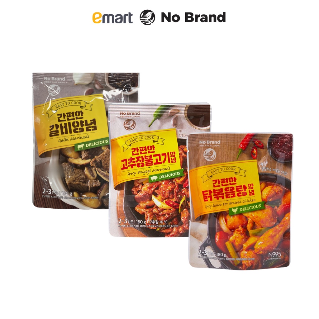 Sốt Ướp Gia Vị Hoàn Chỉnh Món Nướng Kiểu Hàn Quốc No Brand 180g - Emart VN