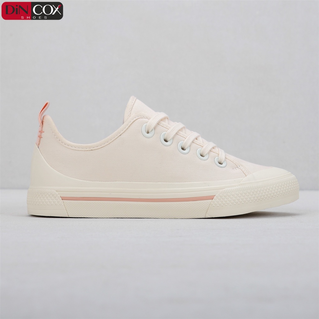 [MÃ WABR1512 GIẢM 12% ĐH 99K ]Giày Sneaker Vải Nữ DINCOX C20 Nữ Tính Sang Trọng Off/White