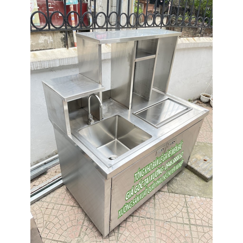 Quầy pha chế, quầy inox, tủ đá âm sản xuất theo tất cả các yêu cầu của khách giá tại xưởng giá chỉ từ 2870k