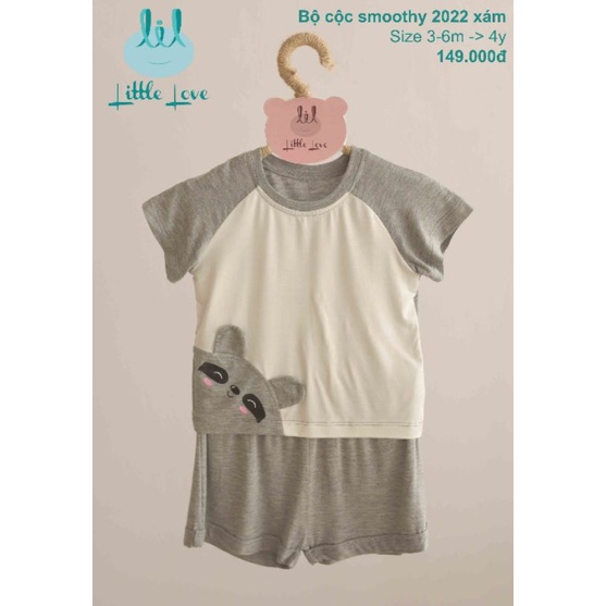 Lil liitle love - Bộ cộc vải petit mềm mát cho bé 9-16kg