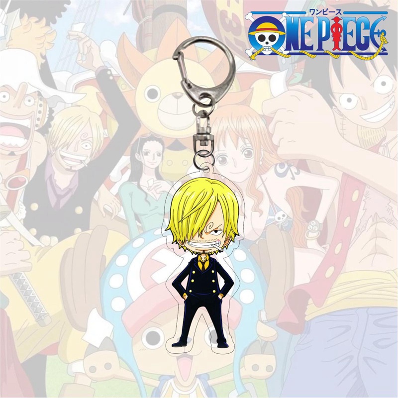 Móc Khóa Hình Nhân Vật Hoạt Hình One Piece Dễ Thương