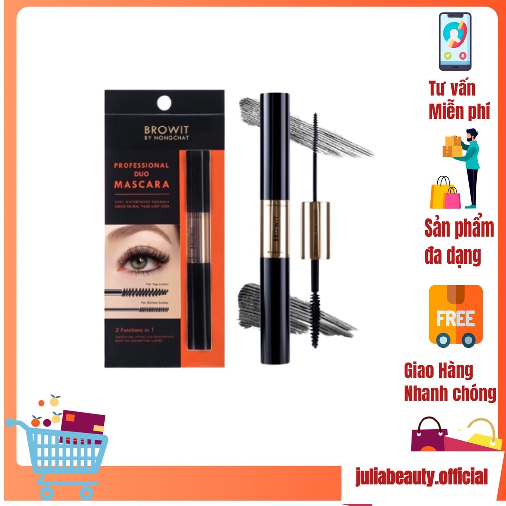 Chuốt mi hai đầu Browit By Nongchat Professional Duo Mascara Thái Lan