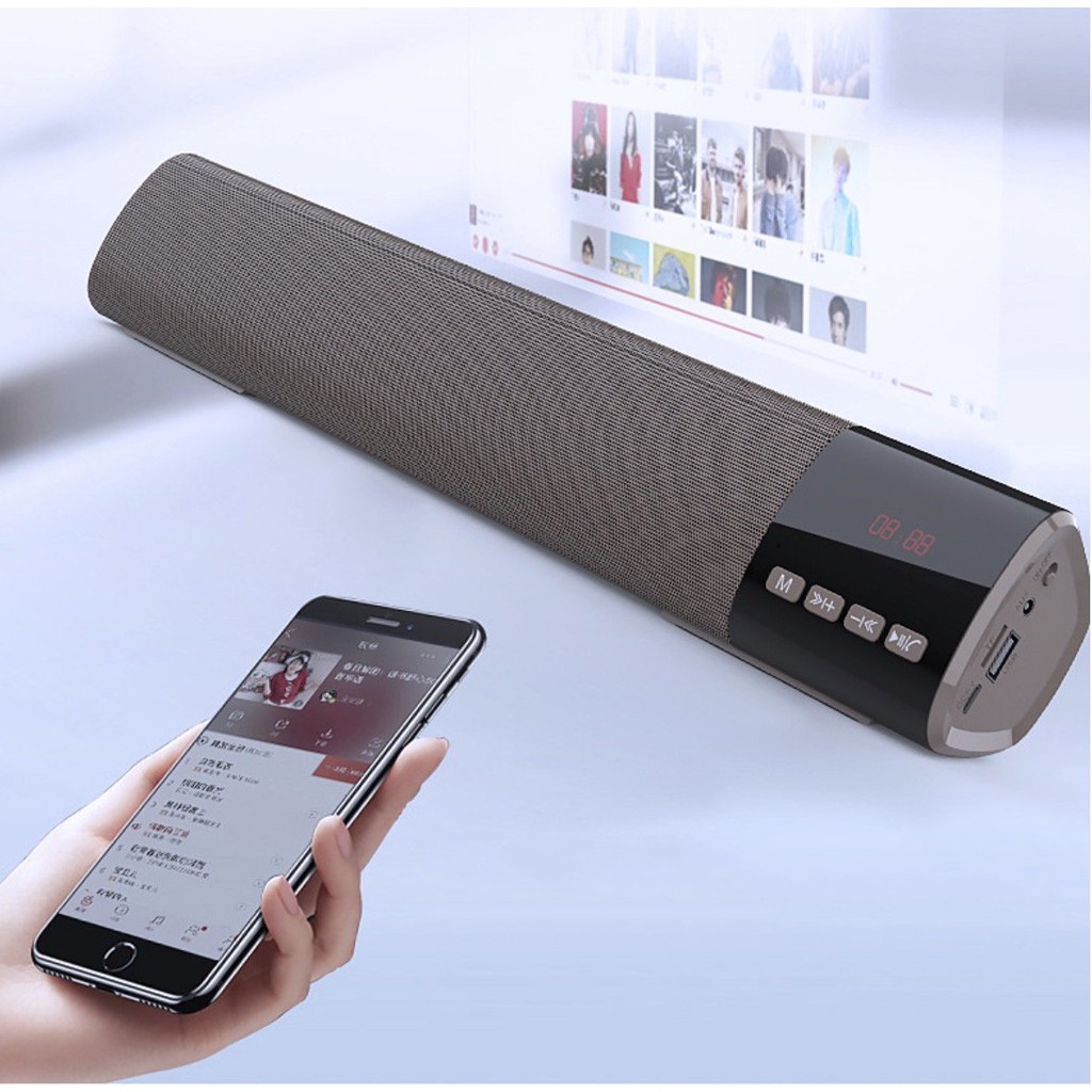 Loa Soundbar Bluetooth 5.0 1200mAh DSPBlack - Home and Garden