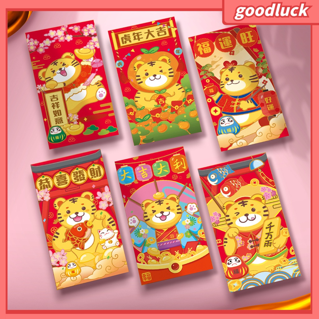 1 túi phong bì năm mới họa tiết con hổ 2022