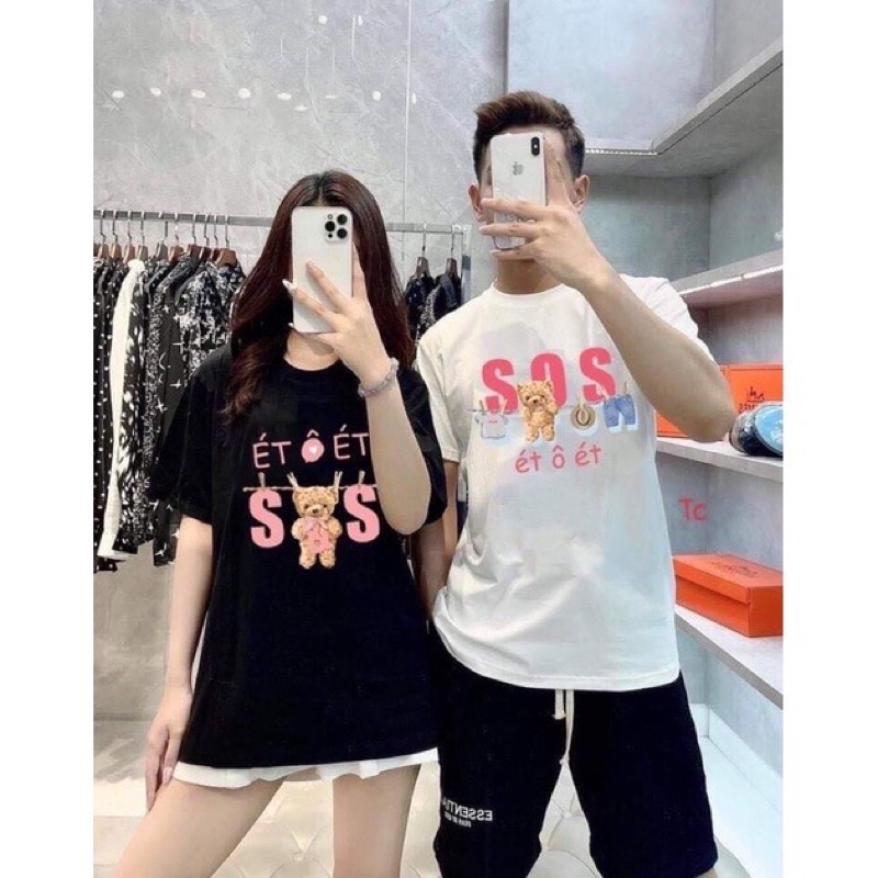 Áo Thun Trend S.O.S Giải Cứu Bi Áo new 100%Unisex nam nữ Hot 2022 Basic cotton loại 1 giá rẻ