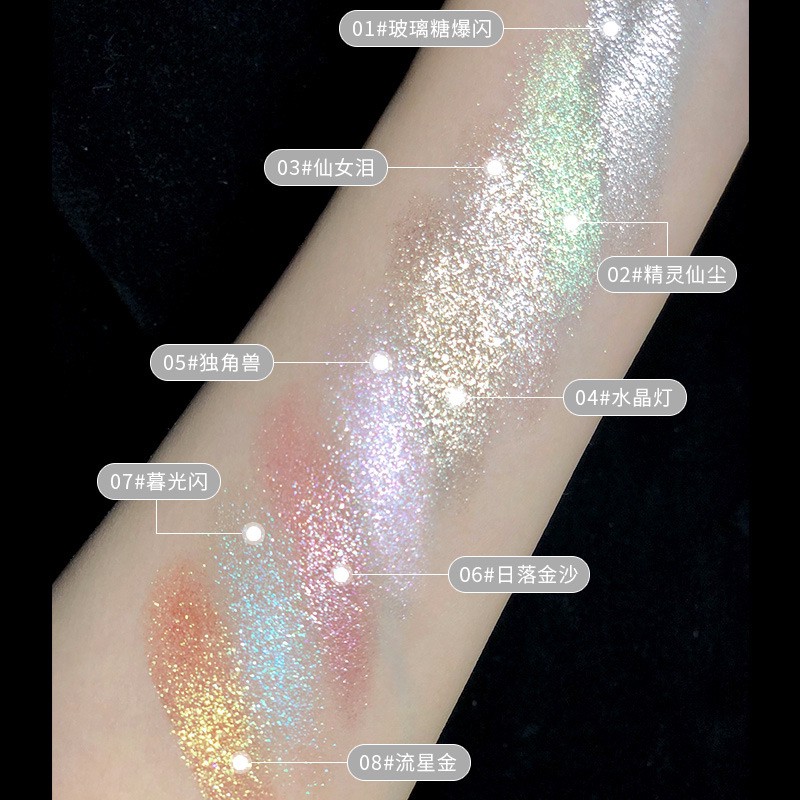 Ready Stock Shimmer Highlighter Baked Palette Face Glow Compact Powder Face Cheek Highlighter Beauty Cosmetic | BigBuy360 - bigbuy360.vn