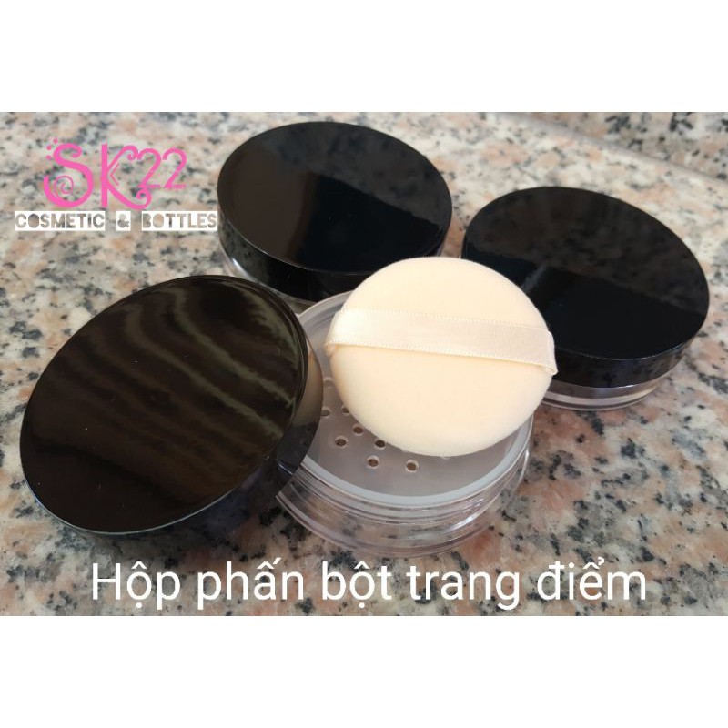 HỘP PHẤN BỘT 10gr/20gr(kèm bông phấn)