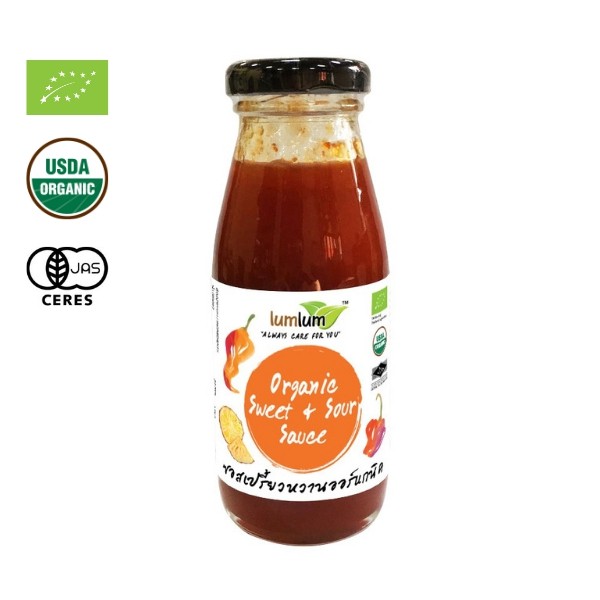 Sốt ớt giấm dứa hữu cơ 200g LumLum - Organic Sweet and Sour Sauce