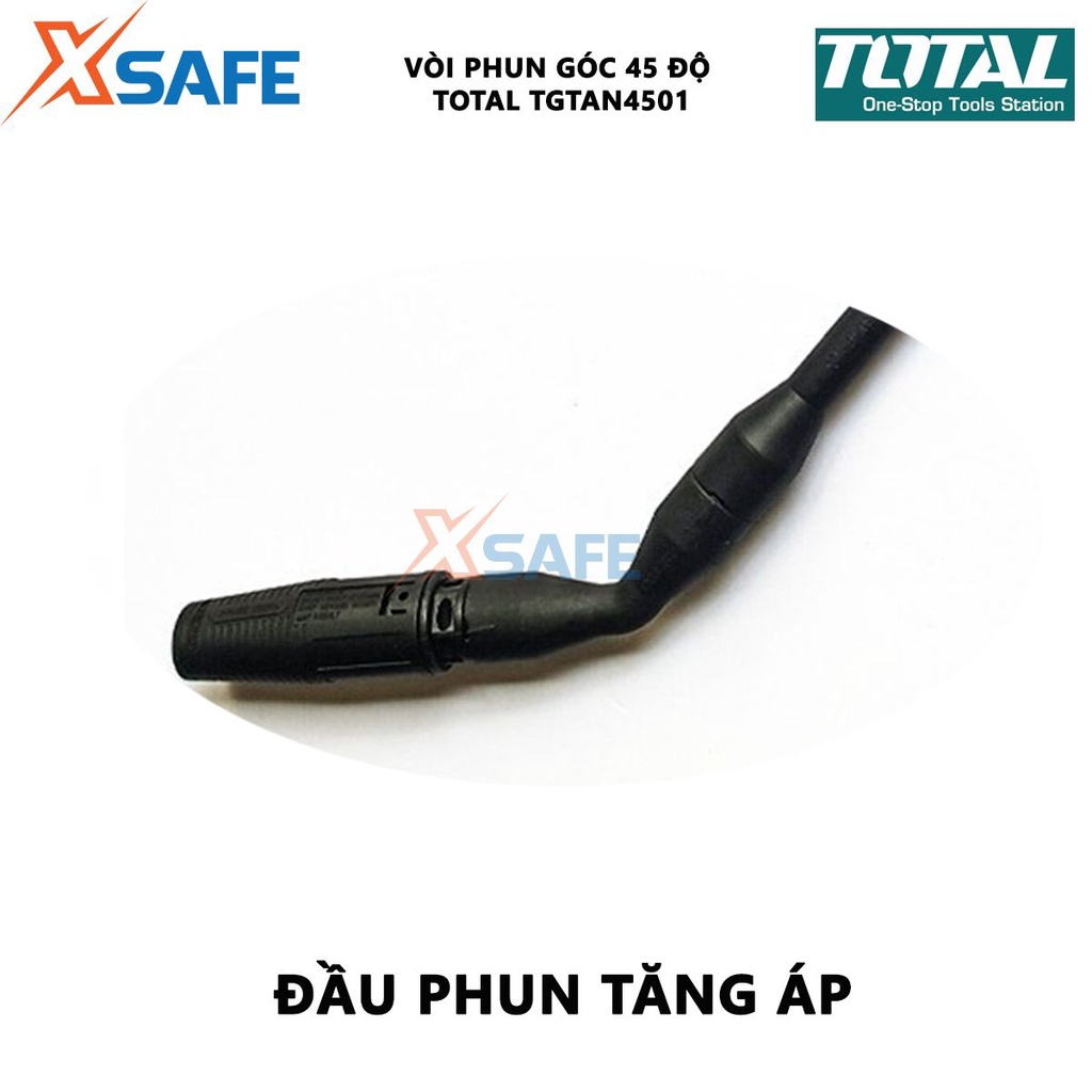 Vòi phun góc 45 độ TOTAL TGTAN4501 Vòi rửa xe nghiêng góc, chiều dài 590mm Tạo tia nước thành góc 45º - Chính hãng