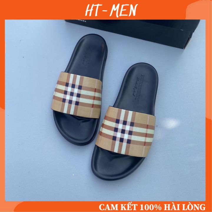 Dép Thời Trang Quai Ngang Nam Đế Cao 1.5 Cm Mang Êm Chân Full Box