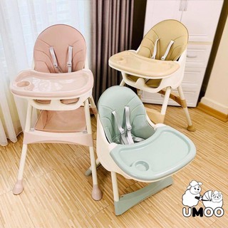 Ghế ăn dặm UMOO bản nâng cấp 2020, 7 chức năng với 2 nấc điều chỉnh độ cao - CHÍNH HÃNG