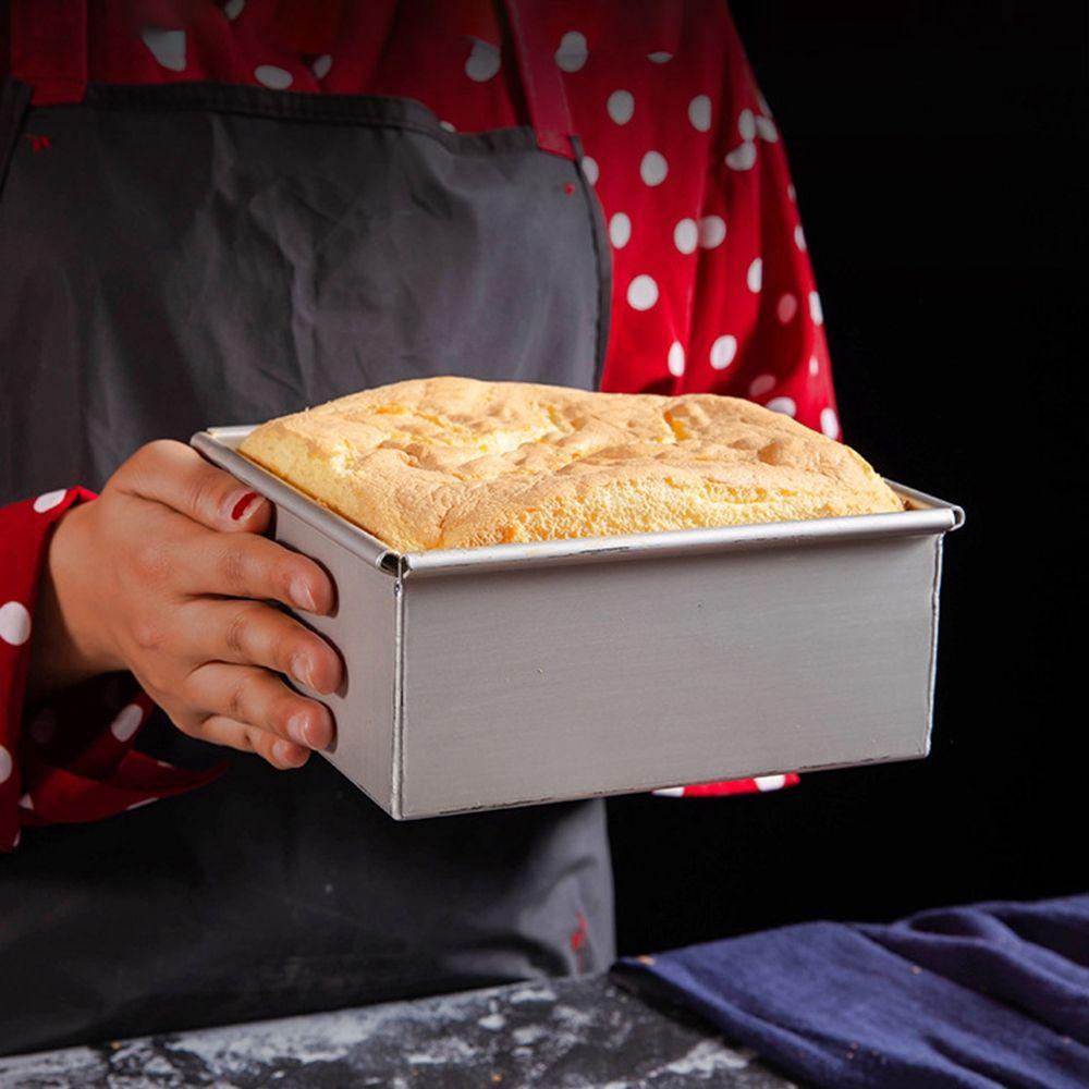 AUGUSTINA 1 Khuôn Làm Bánh Mì Bằng Nhôm Hình Vuông DIY