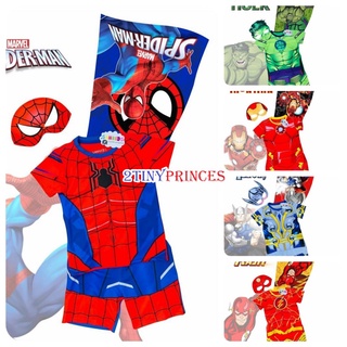  Bộ quần áo siêu nhân người nhện khổng lồ xanh người sắt kèm áo choàng và mặt nạ cho bé trai TN48 