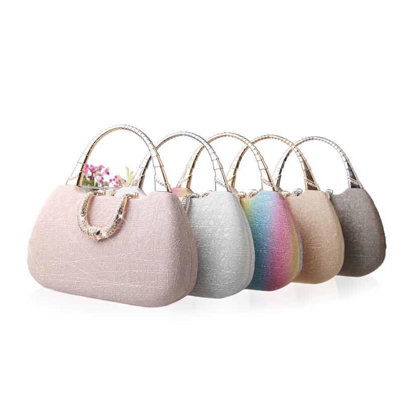 clutch ví cầm tay dự tiệc khoá nữ hoàng cao cấp -túi bà sui quai kiềng nữ hoàng sang trọng