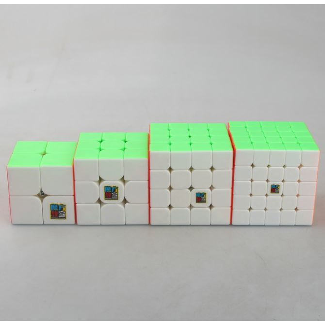 Bộ 4 Rubik Cube loại Không Viền CAO CẤP, Đồ chơi Rubik 2x2, 3x3, 4x4, 5x5 xoay mượt, bẻ góc tốt - LICLAC