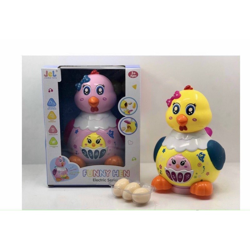 Gà, vịt đẻ trứng, vừa đi vừa đẻ trứng có đèn nhạc - FUNNY HEN