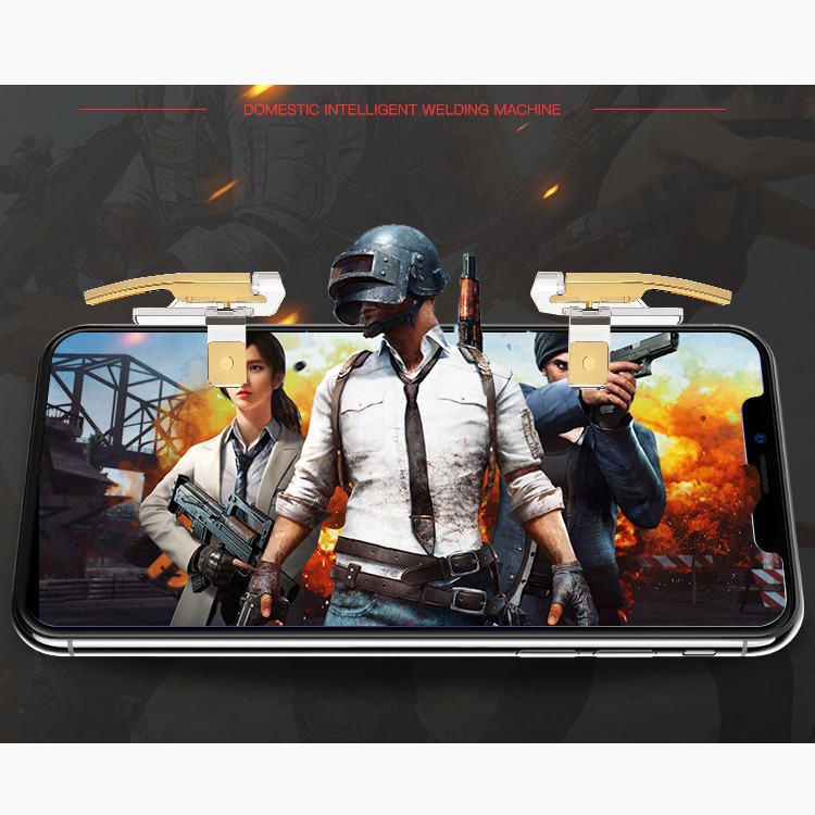 Bộ 2 nút chơi game Pubg dạng kẹp dòng 5.56 hỗ trợ chơi các game mobile thịnh hành trên điện thoại Phặn Phặn