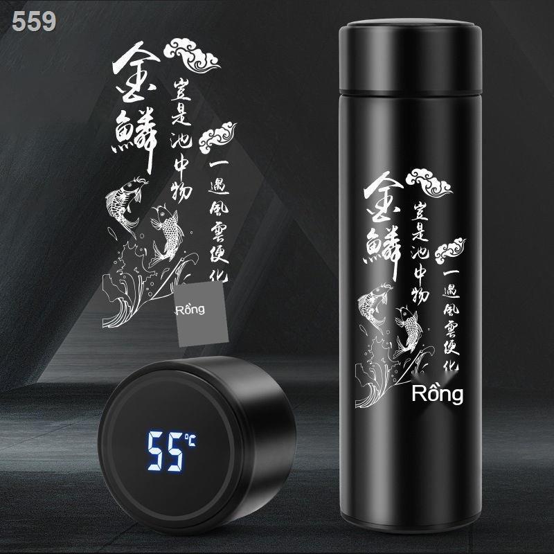 Cốc giữ nhiệt thông minh Dung tích lớn Phiên bản Hàn Quốc Xu hướng đơn giản nước bằng thép không gỉ 304 cho học