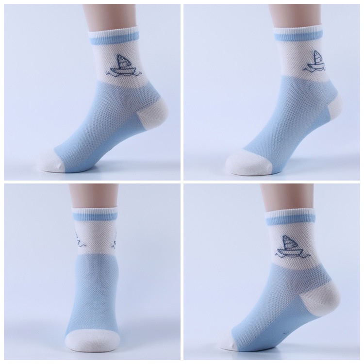 Set 5 Đôi Vớ Thuyền Thoáng Khí Cho Bé