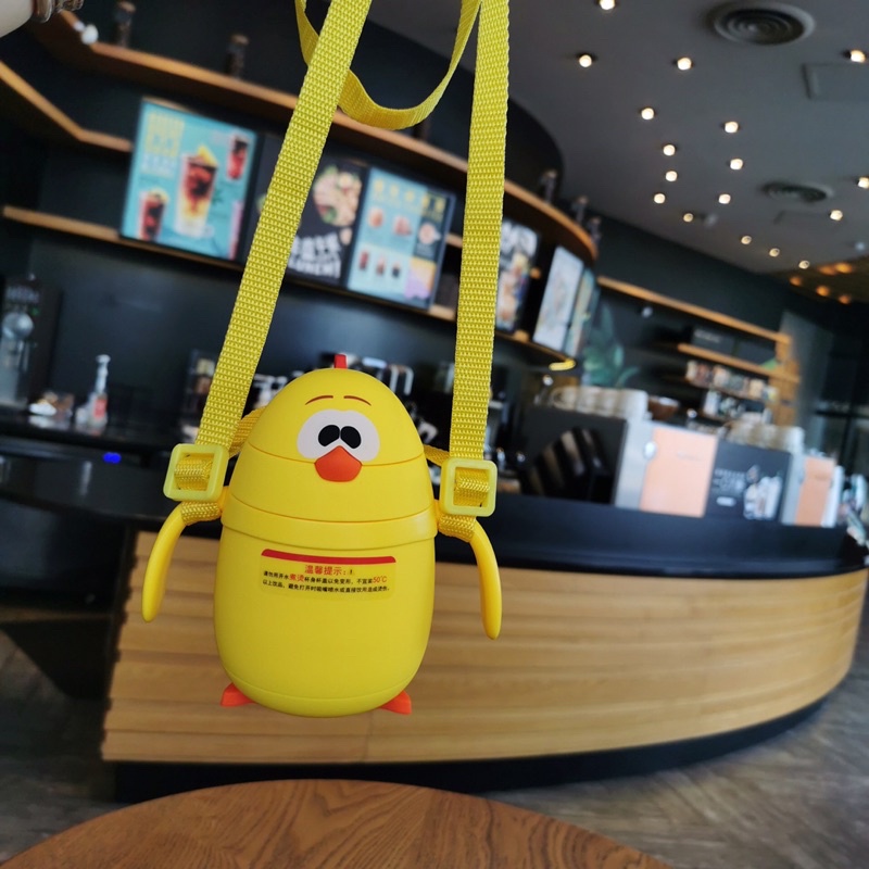 Bình Nước Chicken  Lõi Thuỷ Tinh An Toàn Cho Bé