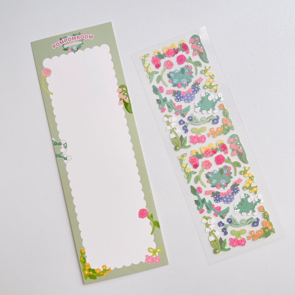 Peach 1Pcs GaLiCiCi Stickers INS same cartoon laser card stickers / transparent bottom exquisite DIY decorative stickers