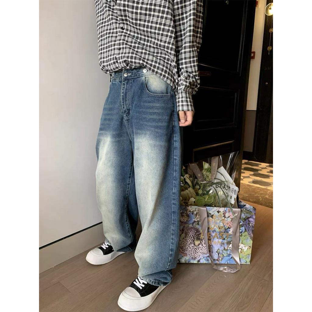 Quần Jean Ống Rộng Nam Nữ Unisex WASH 3 Màu Hàng Cao Cấp JS05 | BigBuy360 - bigbuy360.vn