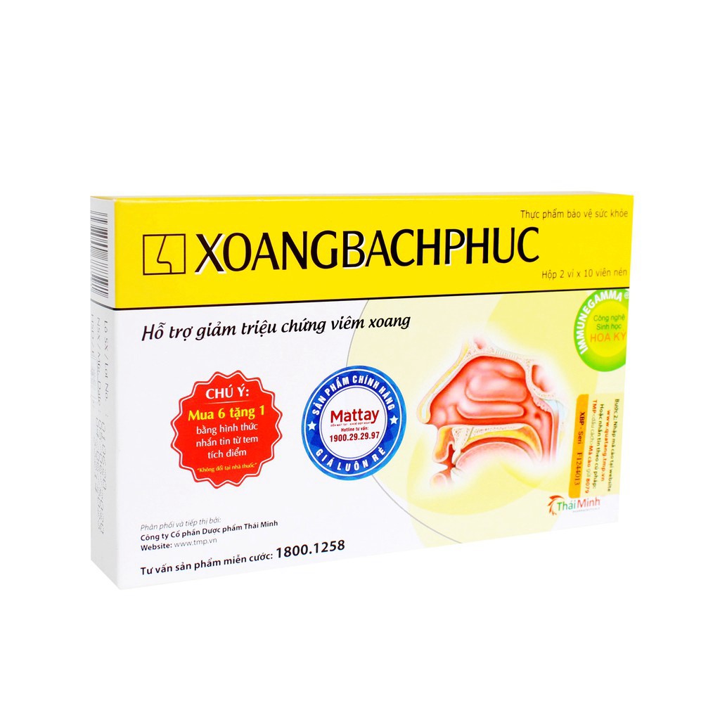 Xoang Bách Phục - Hộp 20 Viên - Giúp Tăng Sức Đề Kháng, Giảm Dị Ứng.