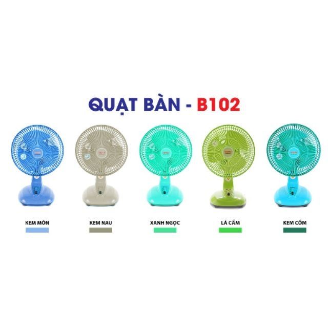 Combo quạt bàn Senko B102 và quạt sạc tích điện mini