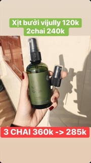 Xịt Bưởi Vijully dưỡng tóc