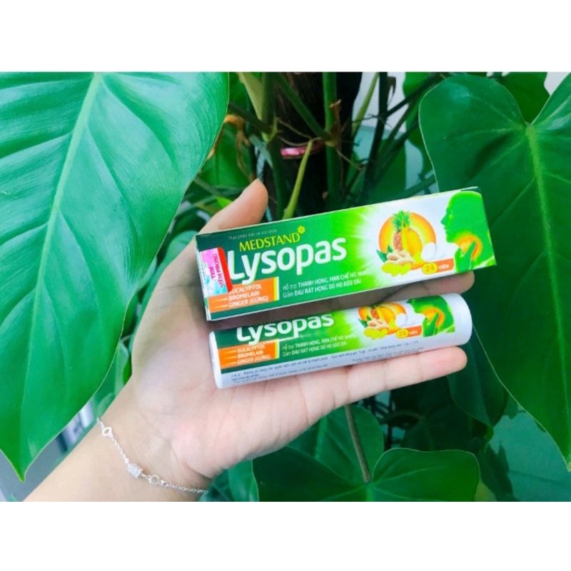 ✅ Viên ngậm ho Lysopas giảm đau rát họng chính hãng