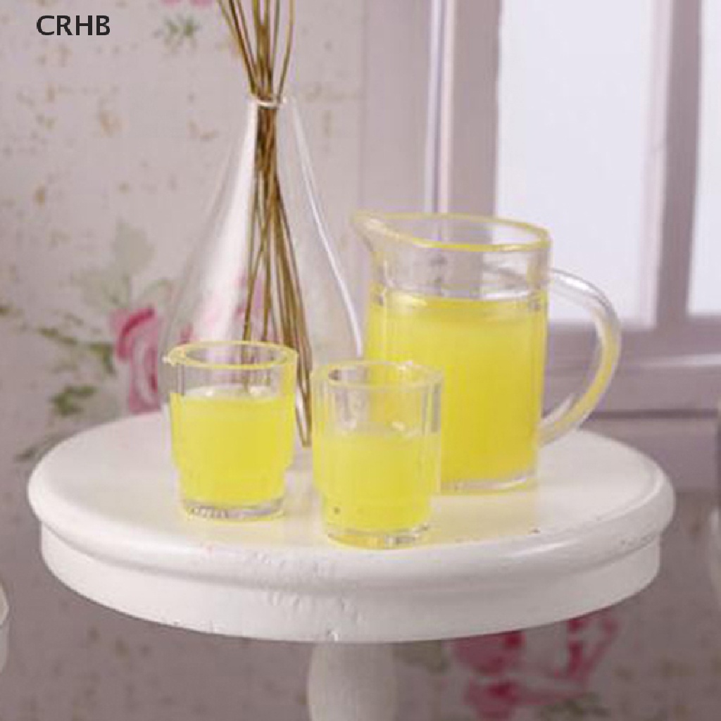 Bộ 3 Chai Nước Ép Trái Cây + 2 Ly Uống 1: 12 Dành Cho Nhà Búp Bê Mới