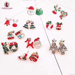 Khuyên tai hình ông già Noel / người tuyết / tuần lộc xinh xắn dành cho nữ
