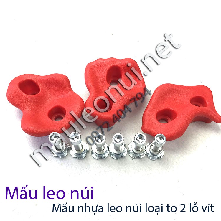 Mấu leo núi loại to 2 lỗ vít