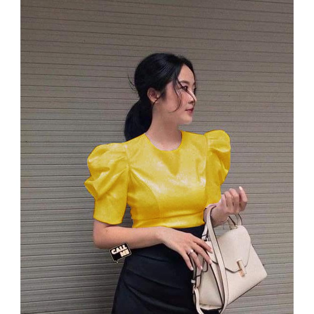 ÁO CỔ TRÒN TAY PHỒNG HANA