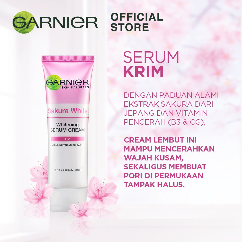 (Hàng Mới Về) Kem Chống Nắng Garnier Sakura Làm Trắng Da 20ml