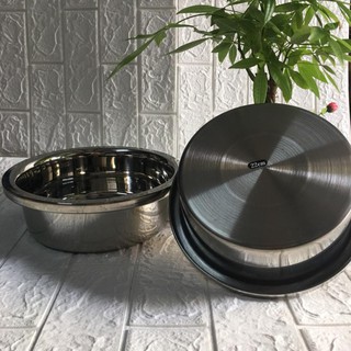 1 Bộ 3 Thau trộn Inox cao cấp. đáy vuông Size từ 20-22-24cm. Siêu bền, tuyệt đối an toàn cho sức khỏe