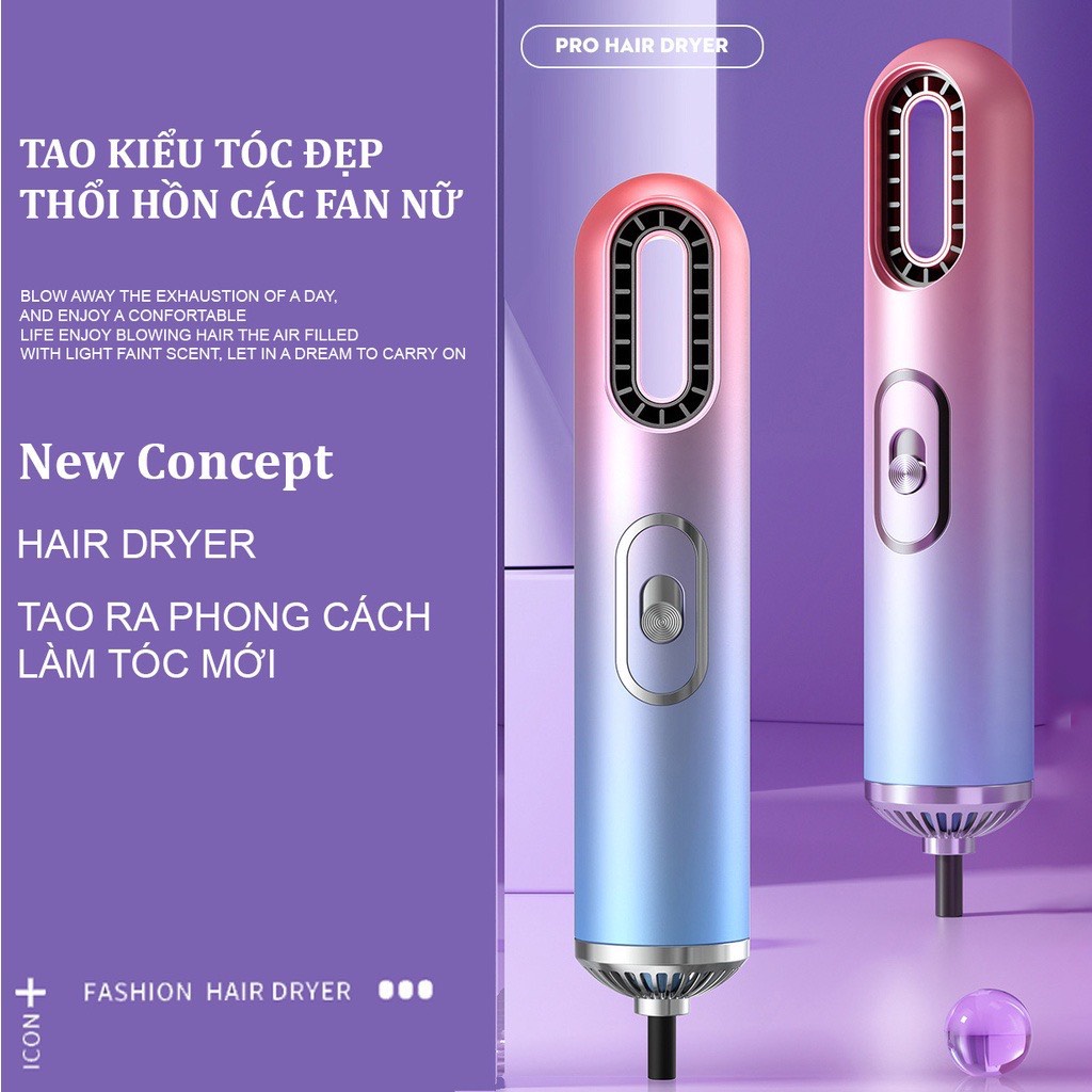 Máy Sấy Tóc UBEATOR Tạo Kiểu Uốn Đa Năng 3 In 1 Công Suất Lớn, Máy Sấy Tóc Công Nghệ Mới