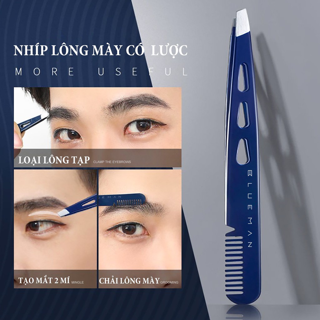 Nhíp Nhổ Lông Mày Kim Loại Cao Cấp BLUEMAN BM60