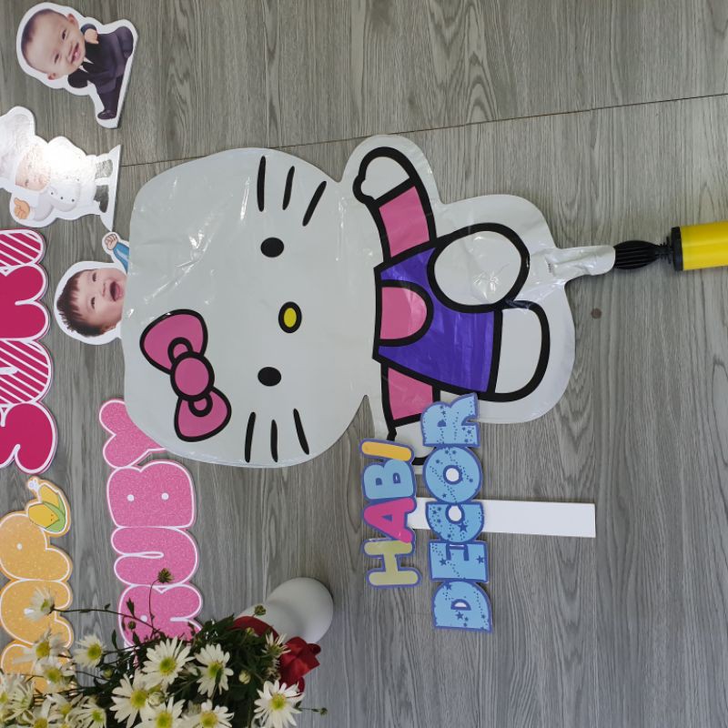 Bóng nhôm hello kitty trang trí sinh nhật bé gái