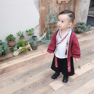 bỏ Set 3 món phong cách cổ trang hóa trang bé trai cosplay Halloween