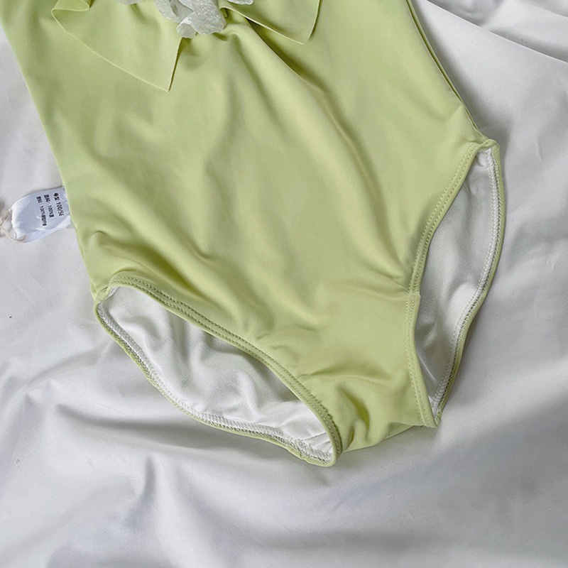 Đồ Bơi Một Mảnh Phối Ren Cho Bé Gái